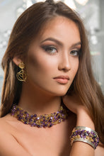 Load image into Gallery viewer, Signature Classic 18kt Gold and Amethyst Collar