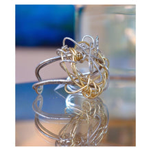 Load image into Gallery viewer, 18kt Gold and Sterling Silver Statement Cuff