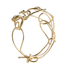 Load image into Gallery viewer, 18kt Gold Endless Love Bangle