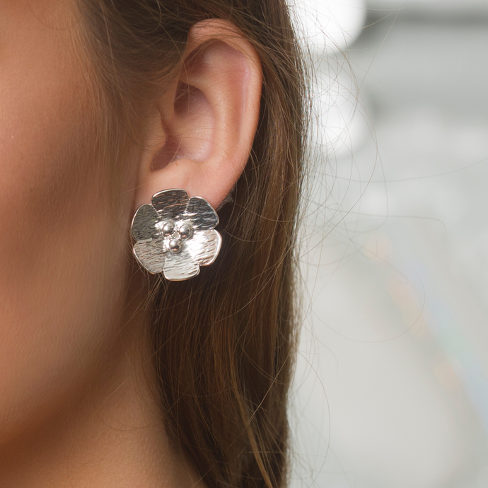 Blossom Silver Earring