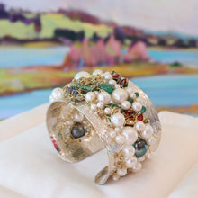 Load image into Gallery viewer, Ocean Wave Blossom Cuff