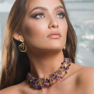 Signature Classic 18kt Gold and Amethyst Collar